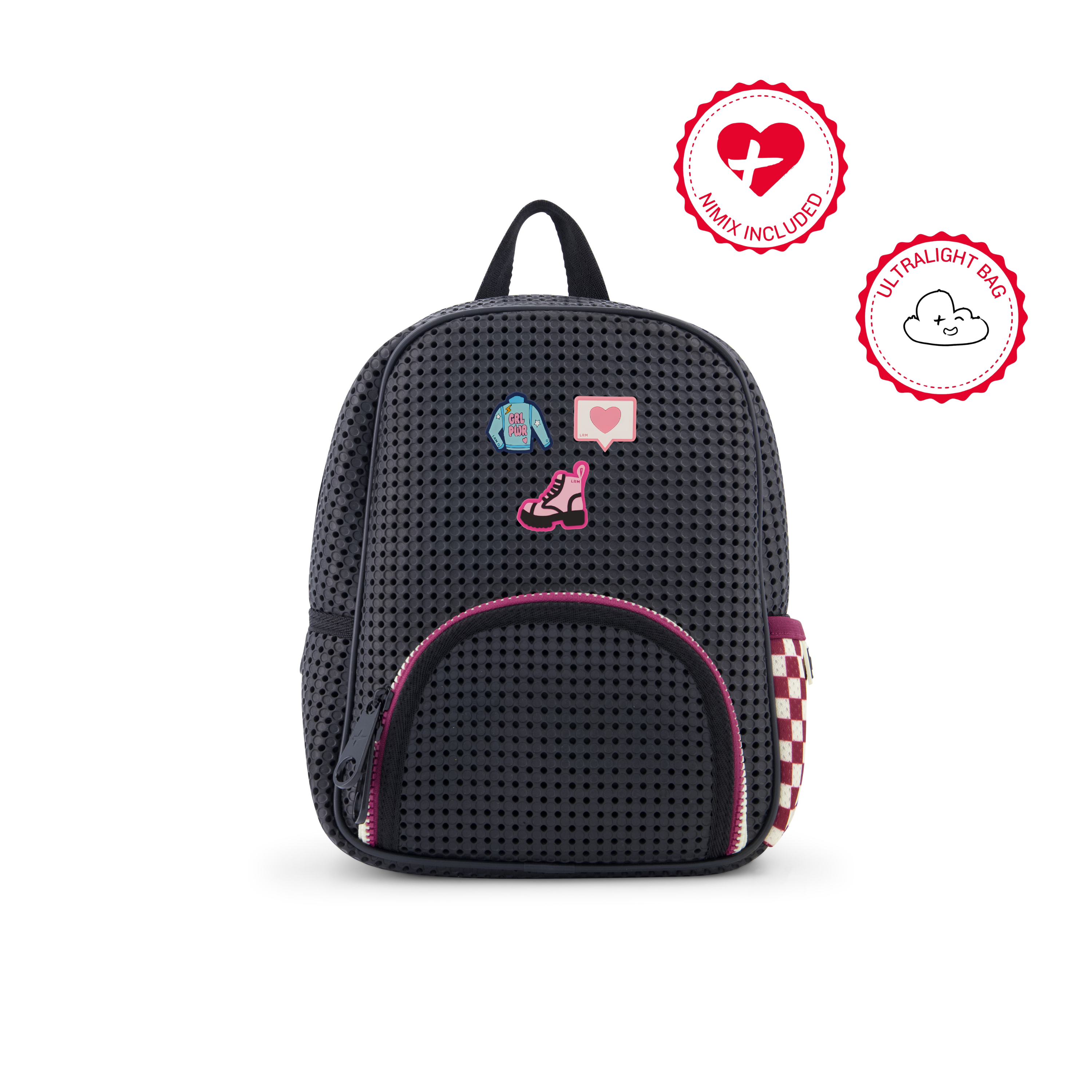 Little Starter Backpack with Nimix Set, Alternate, color, Checkered Brick