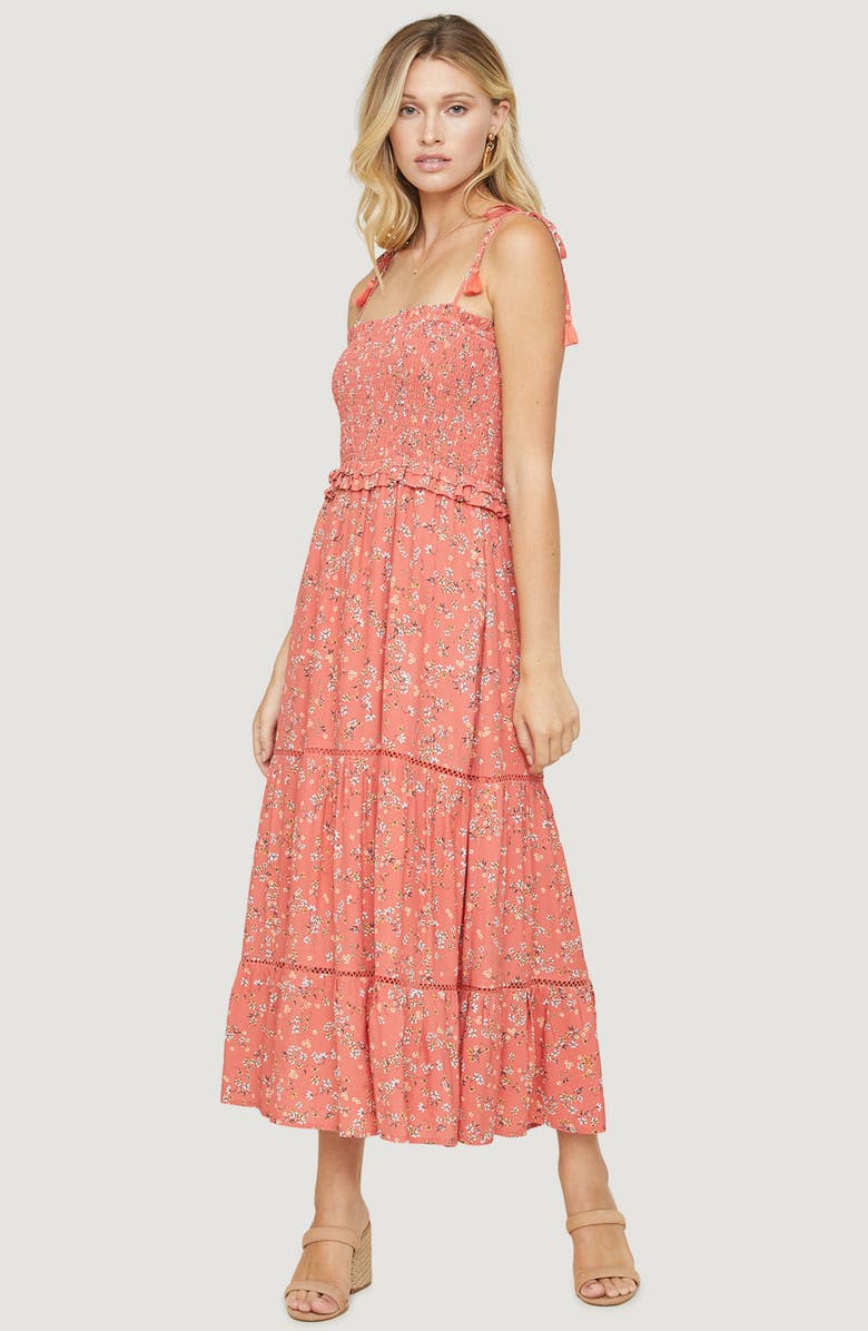 Lost + Wander Everyday Adventures Tie Shoulder Maxi Dress, Alternate, color, 