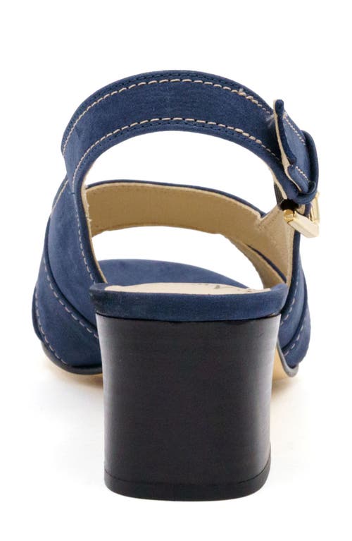 Amalfi By Rangoni Efrem Slingback Sandal In Navy Long Beach