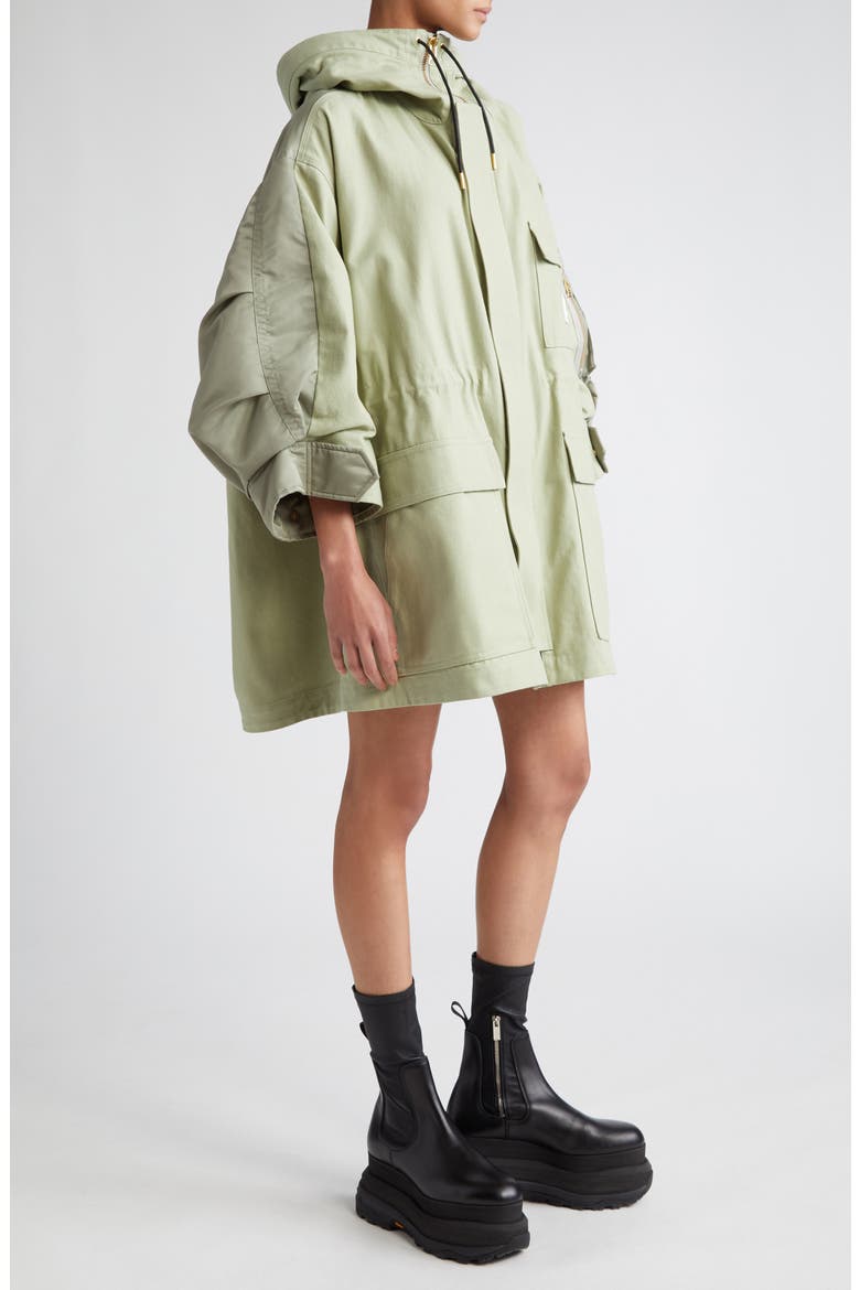 Carhartt WIP Mixed Media Coat, Alternate, color, LIGHT GREEN KHAKI