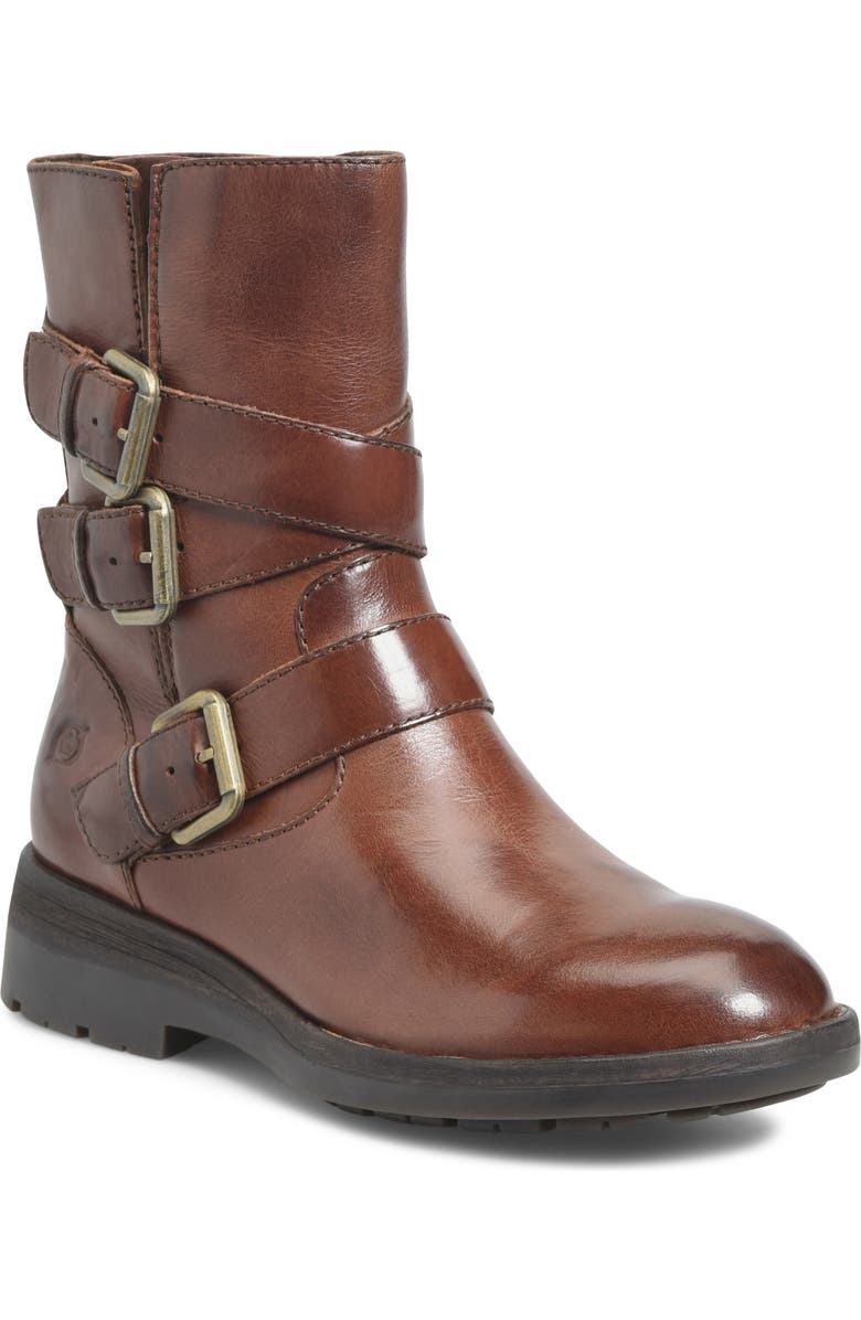 Børn Mayne Bootie, Main, color, Brown Leather