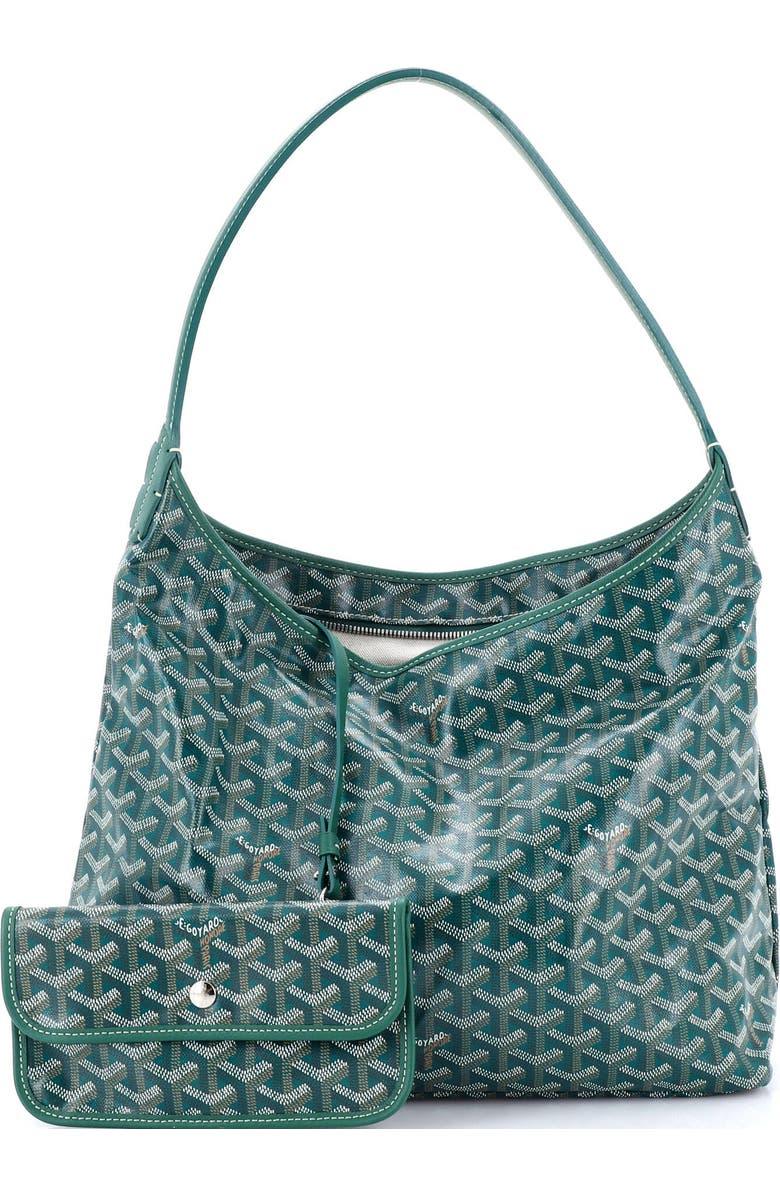 Pre-Owned Goyard Boheme Hobo Coated Canvas, Alternate, color, Green