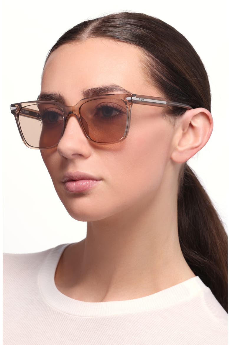 Recap 56mm Small Square Sunglasses, Alternate, color, SAND/ TAN