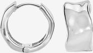 Dower & Hall Wide Waterfall Huggie Hoops