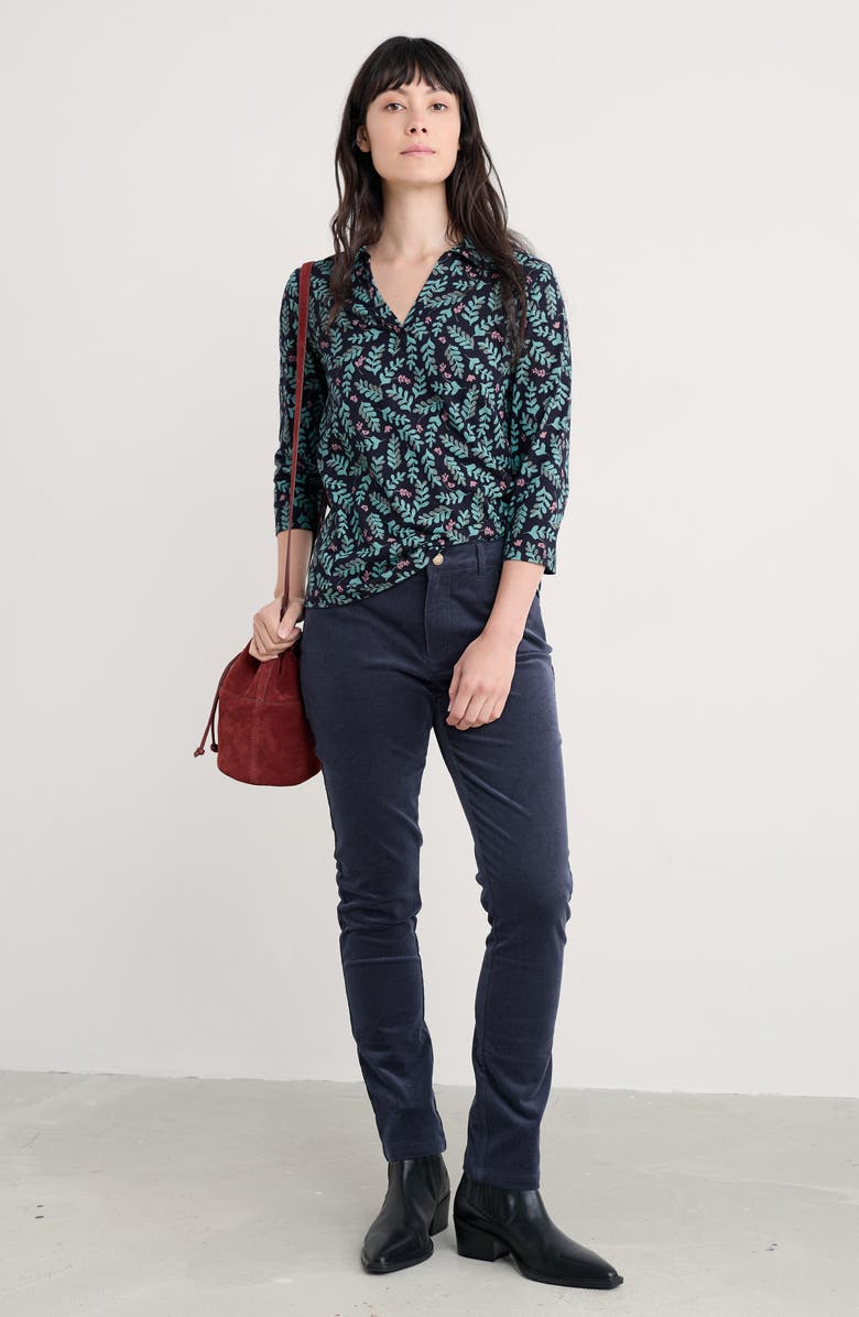 Seasalt Cornwall Wavecrest Organic Cotton Jersey Top, Alternate, color,