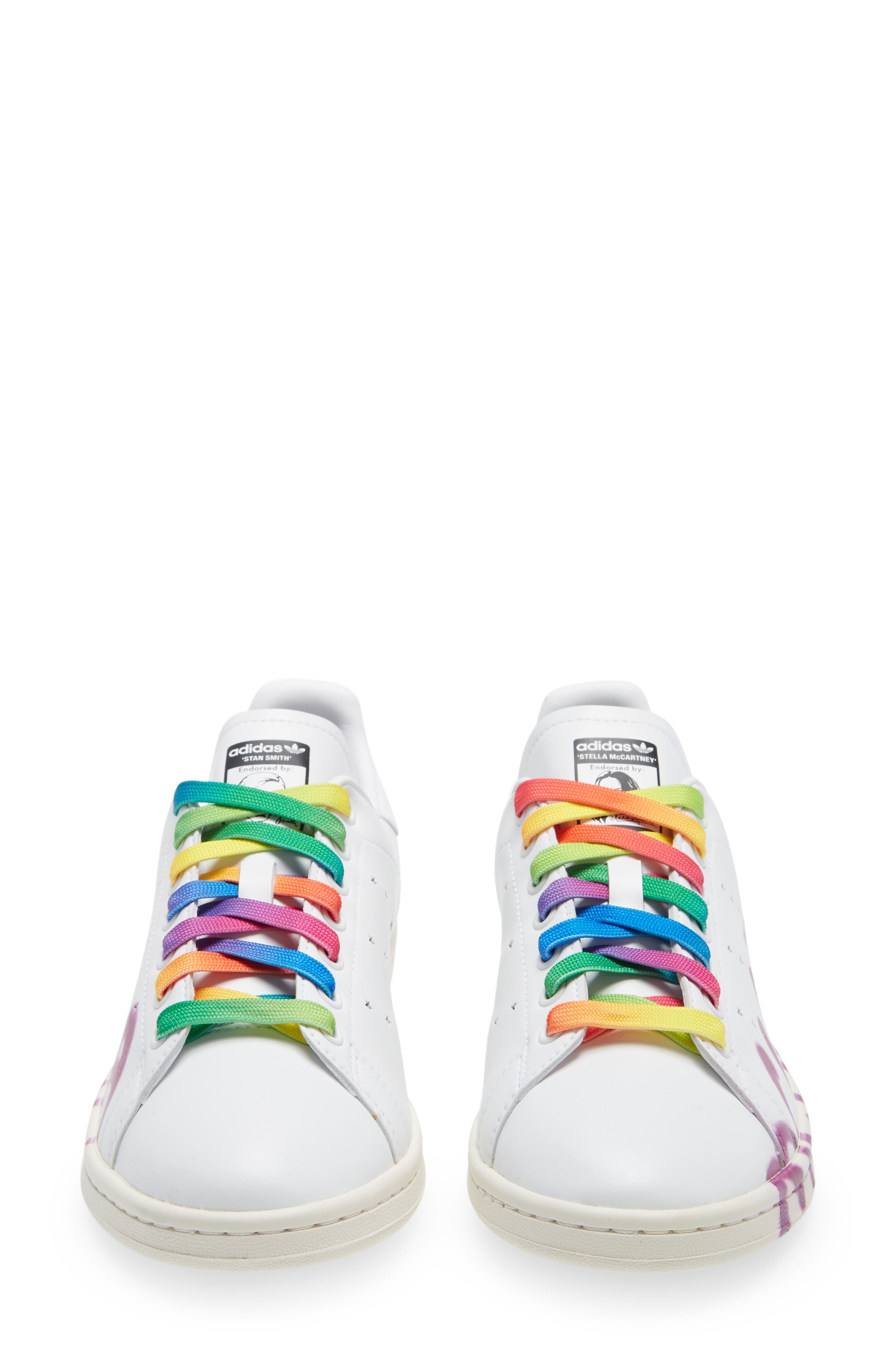 x adidas Stan Smith Shared 3 Unisex Sneaker, Alternate, color, SCREEN LOGO PINK