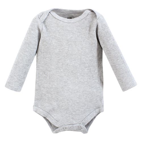 Hudson Baby Thermal Long Sleeve Bodysuits In Multi