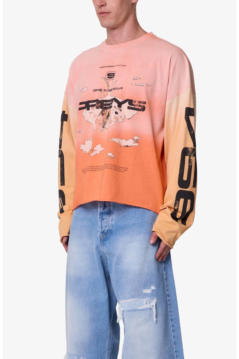 Missing Long Sleeve Graphic T-Shirt, Alternate, color, ORANGE