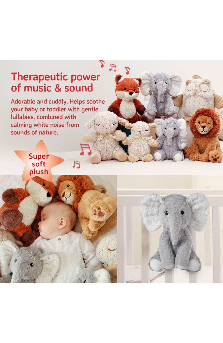 Cloud B Eli the Elephant - Plush Toy & Baby Sleep Sound Soother, Alternate, color, Grey