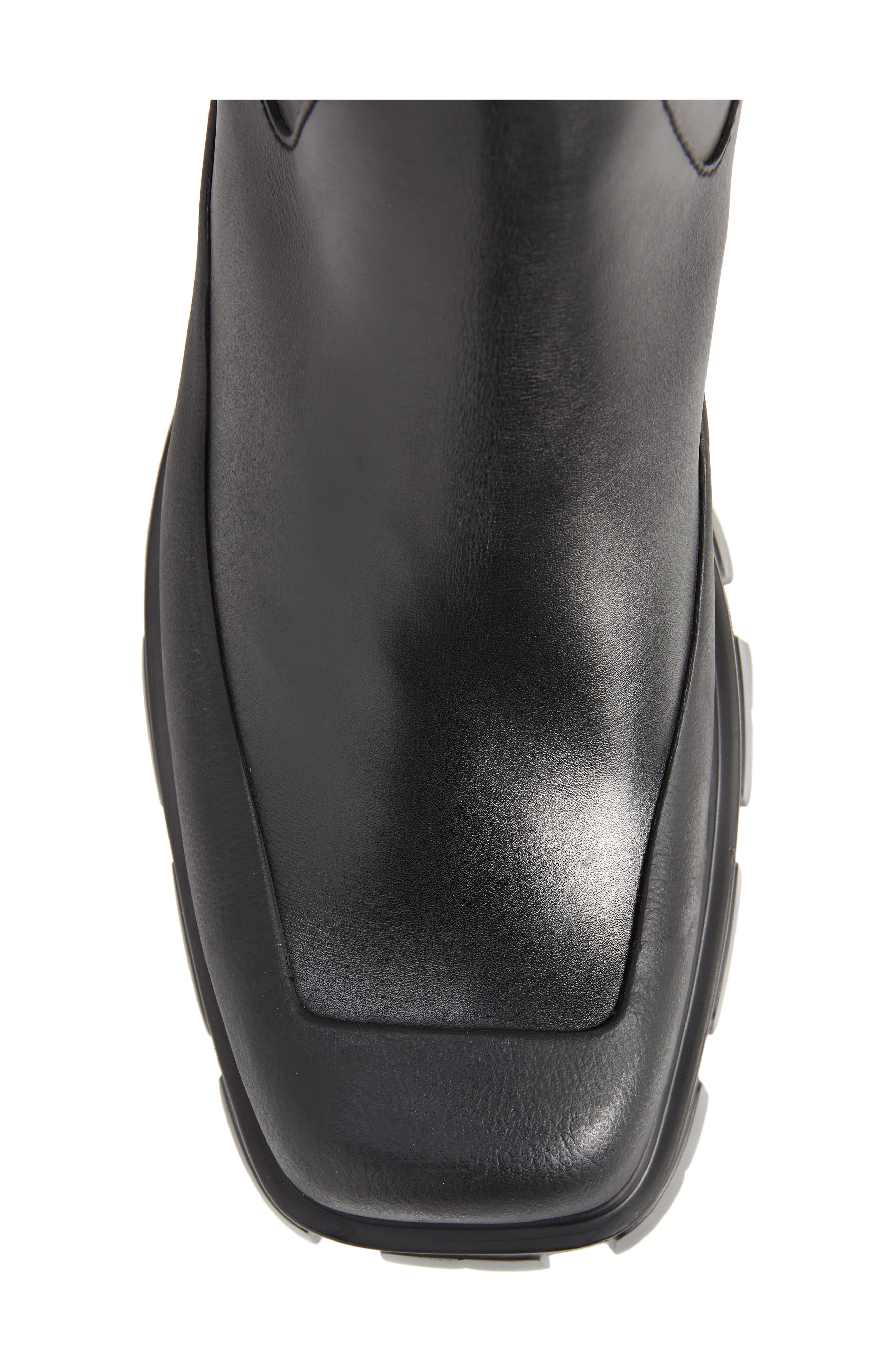 Prada Monolith Chelsea Boot with Pouch, Alternate, color, 