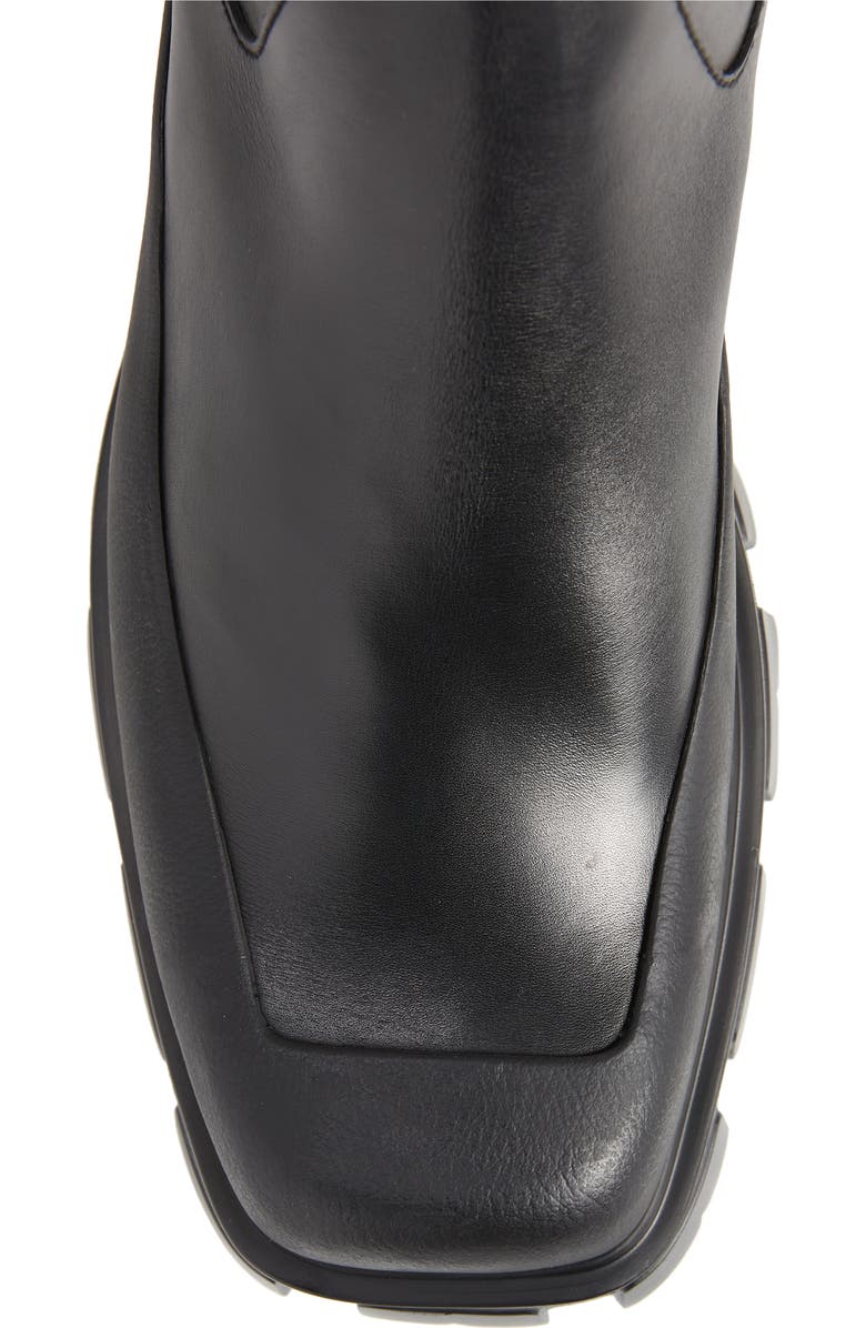 Prada Monolith Chelsea Boot with Pouch, Alternate, color,