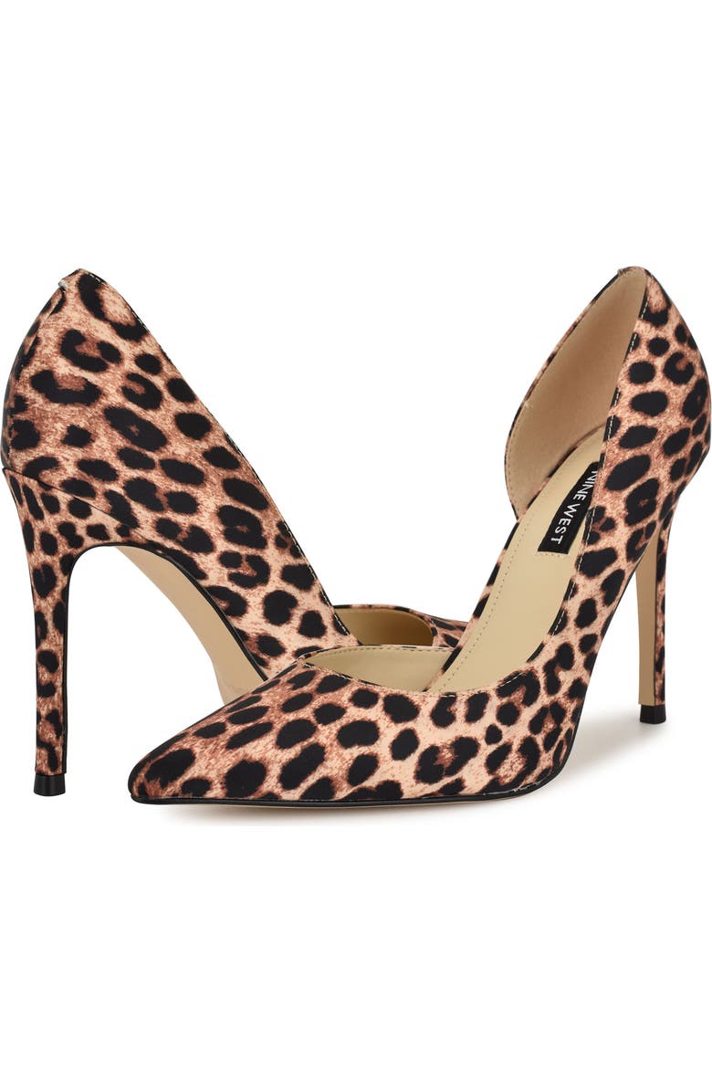 Nine West Folowe Half d'Orsay Pump, Alternate, color, Dark Natural