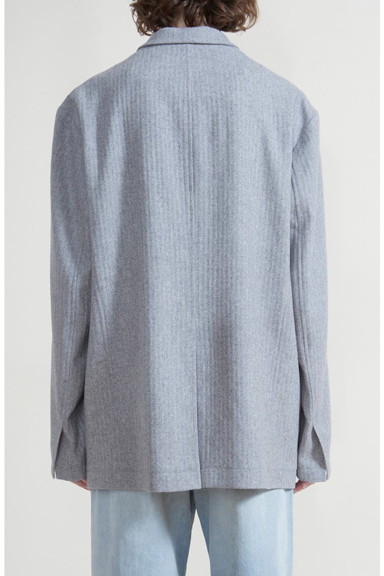 Oversize Wool Blend Blazer, Alternate, color, LIGHT GREY