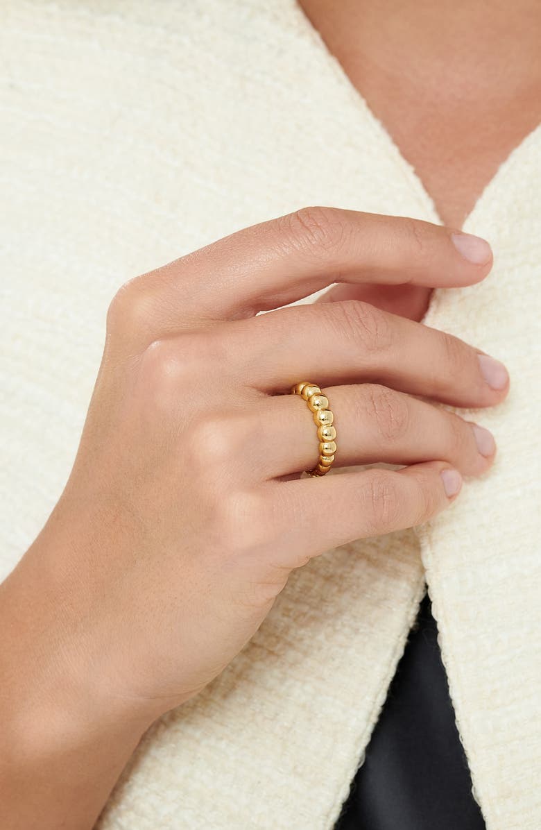 DEVATA Beaded Ball Textured Ring, Alternate, color, Gold