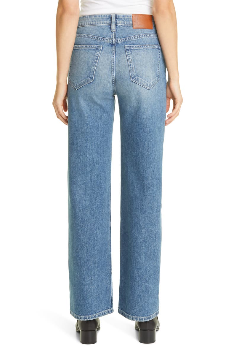 Lafayette 148 New York High Waist Wide Leg Jeans, Alternate, color, Faded Skyline