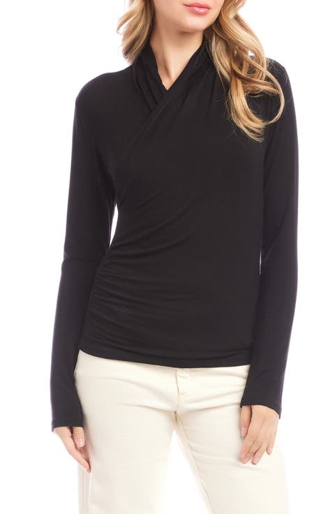 Crossover Ruched Top (Petite)