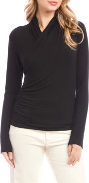 Karen Kane Crossover Ruched Top