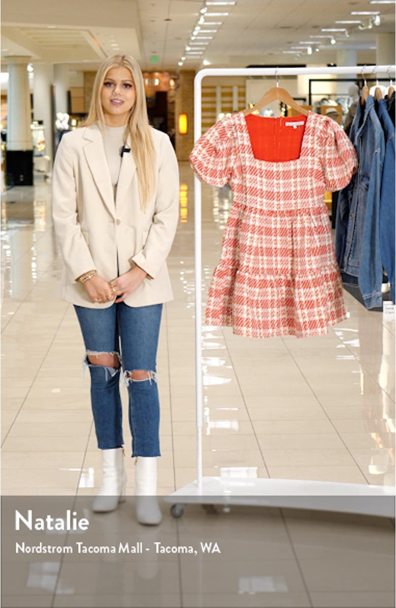 Tweed Babydoll Minidress, sales video thumbnail