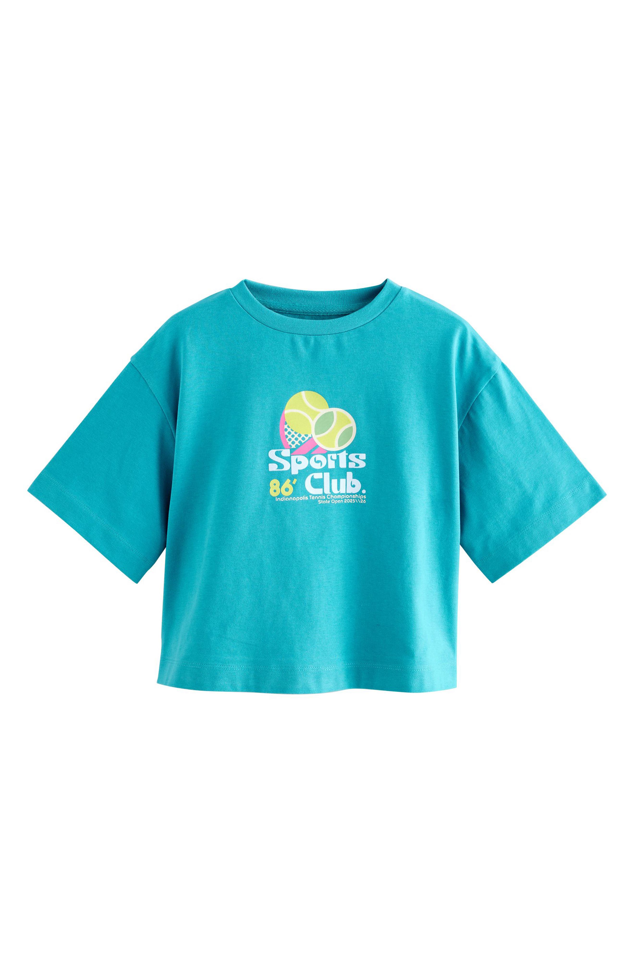 NEXT Kids' Oversize Tennis Graphic T-Shirt