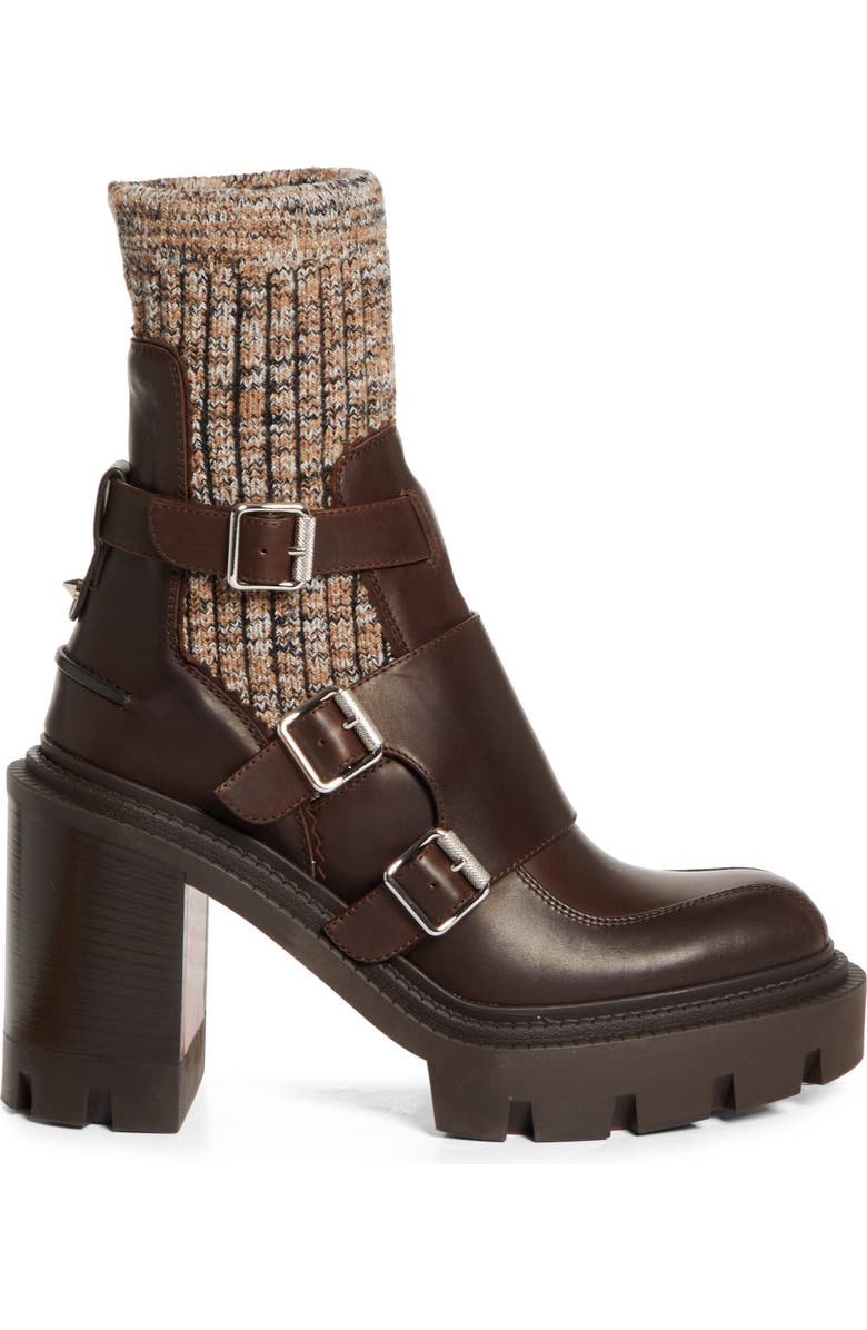 Christian Louboutin Cortinetta Chelsea Boot, Alternate, color, Version Cafe