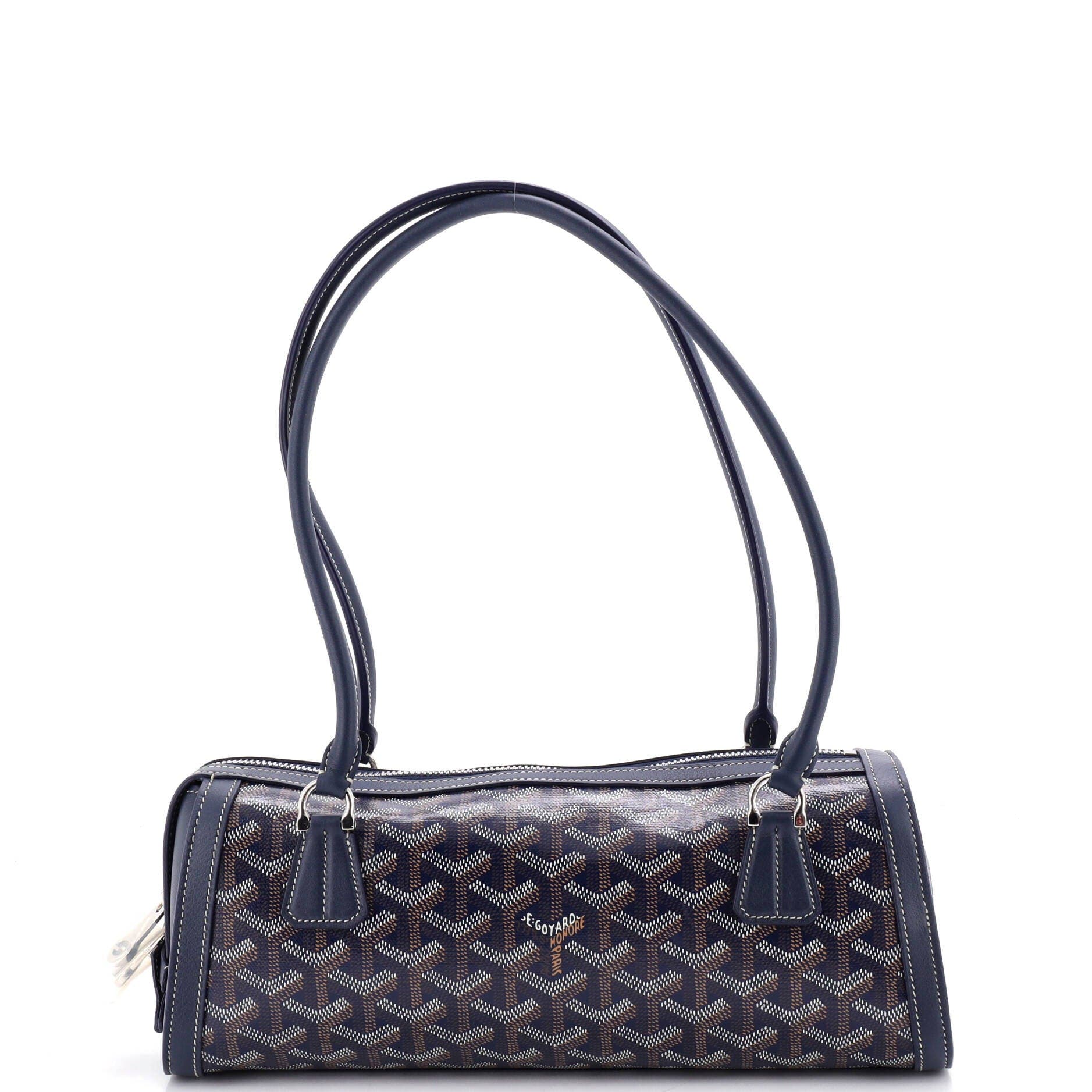 Bonbonniere Bag Coated Canvas, Main, color, Blue