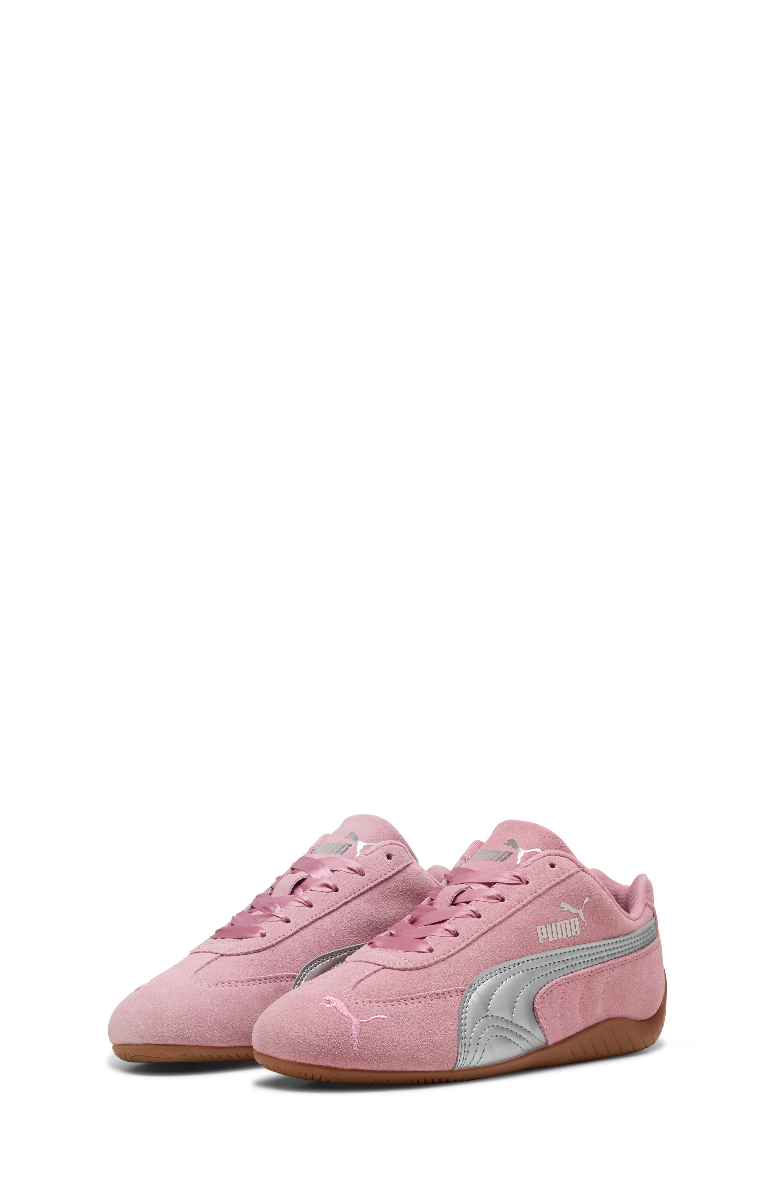 PUMA Kids' Speedcat Jr. Sneaker, Main, color, Poised Pink/ Puma Silver