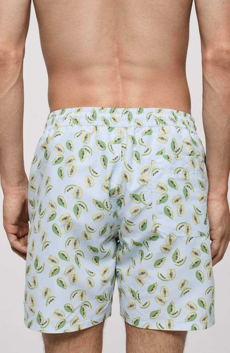MANGO Fruits Swim Trunks, Alternate, color, Sky Blue