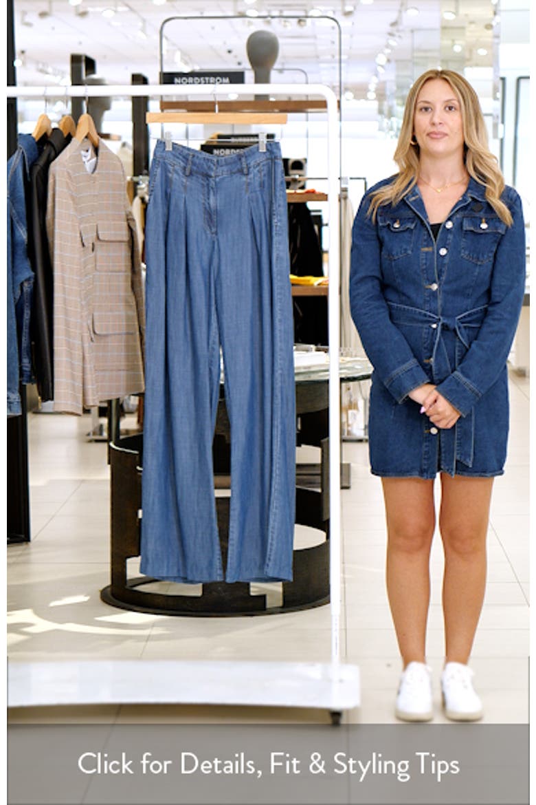 Oscar Chambray Wide Leg Pants video