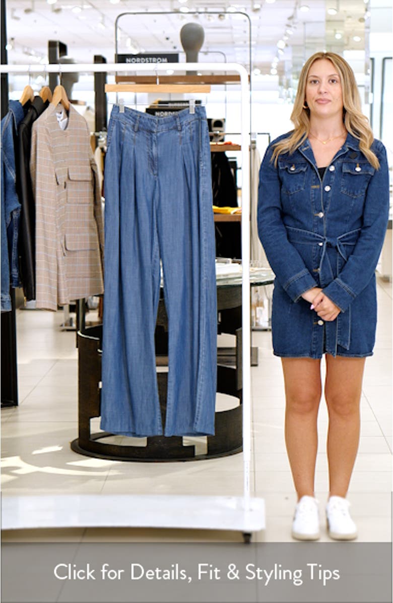 Oscar Chambray Wide Leg Pants, sales video thumbnail