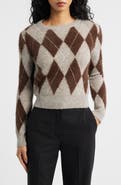 MANGO Rombete Argyle Sweater
