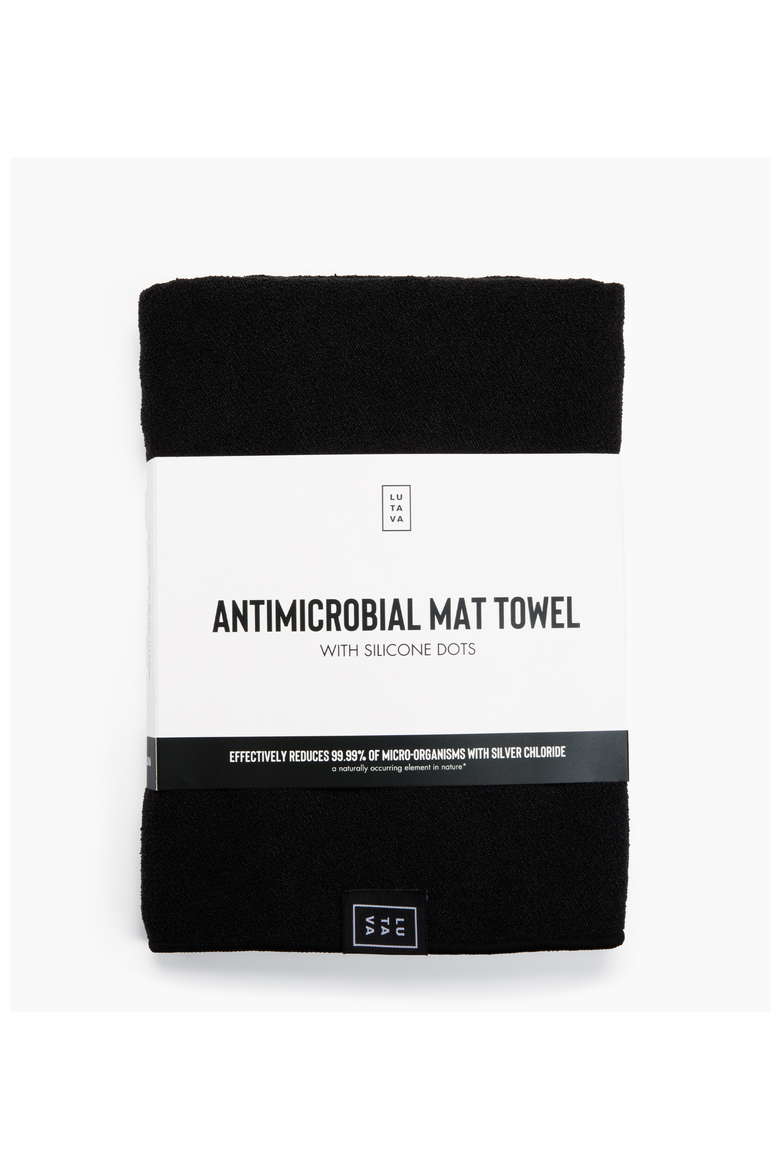 Antimicrobial Non Slip Fitness Towel - 4 Pack, Main, color, Charcoal