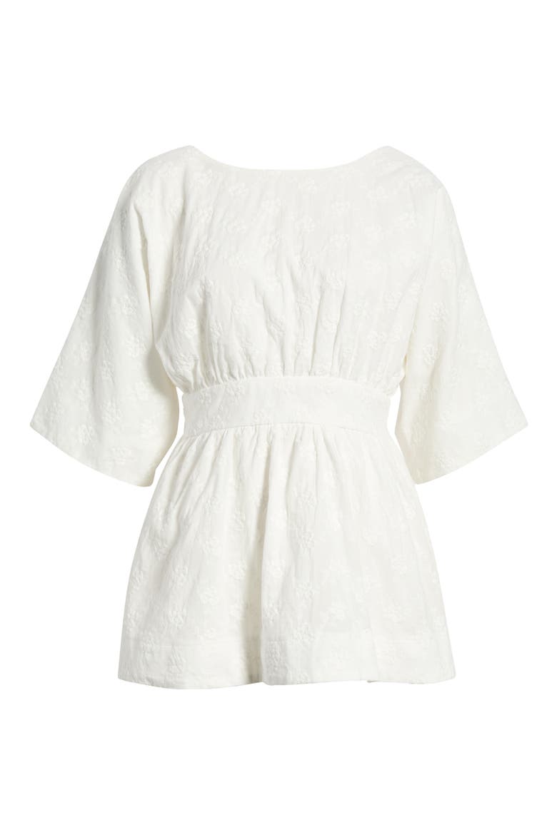 Camila Tie Back Top, Alternate, color, WHITE EMBROIDERY