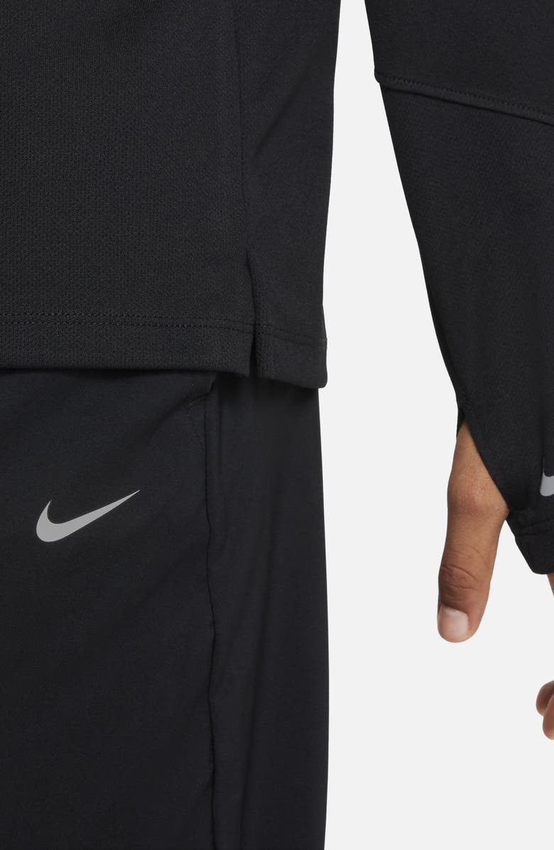 Nike Kids' DRI-Fit UV Quarter Zip Pullover, Alternate, color, Black