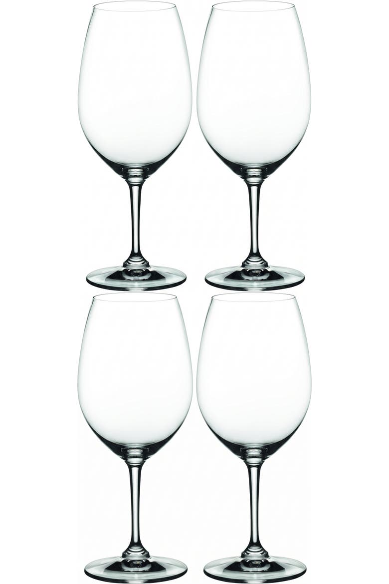 ViVino Set of 4 Bordeaux Wine Glasses, 20.6oz, Main, color, Clear