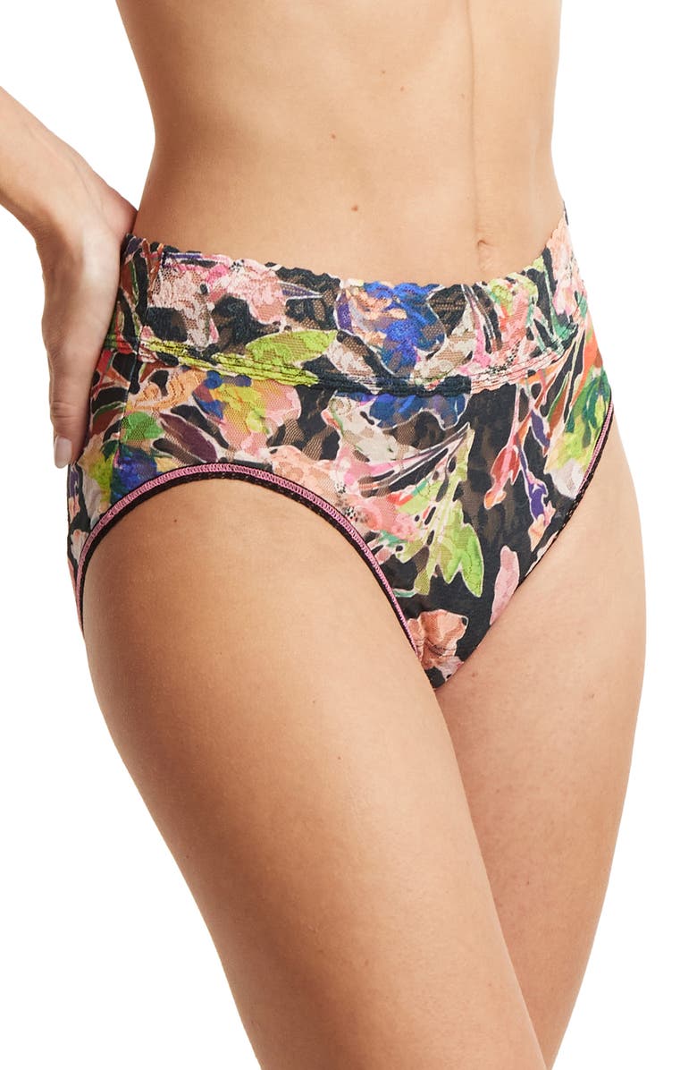 Hanky Panky Print Signature Lace French Briefs, Alternate, color, Unapologetic