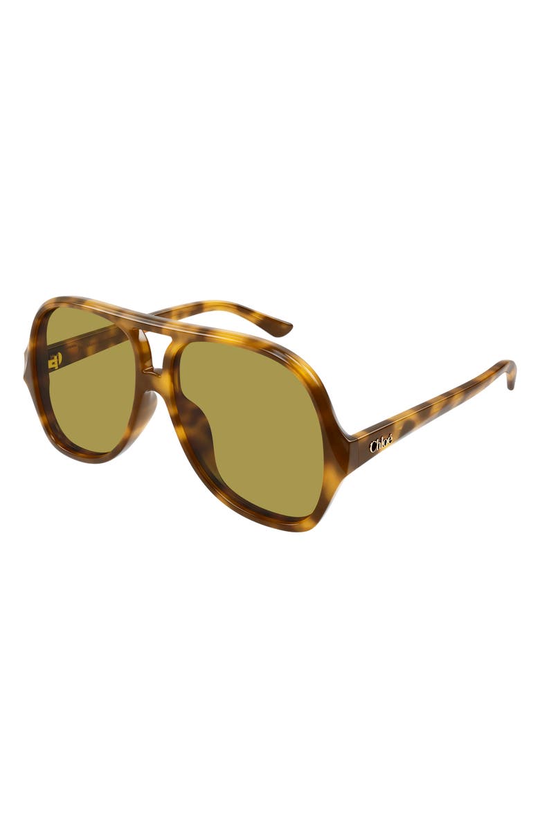 Chloé 58mm Navigator Sunglasses, Alternate, color,