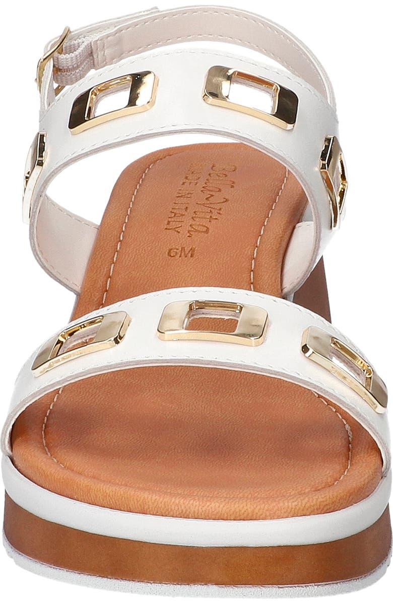 Bella Vita Vic Italy Platform Sandal, Alternate, color, White Italian Leather