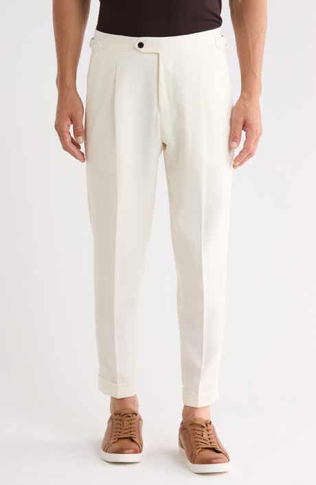 Flush Side Adjuster Wool Blend Suit Separate Pants