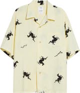 VISVIM Crosby Horse Print Camp Shirt