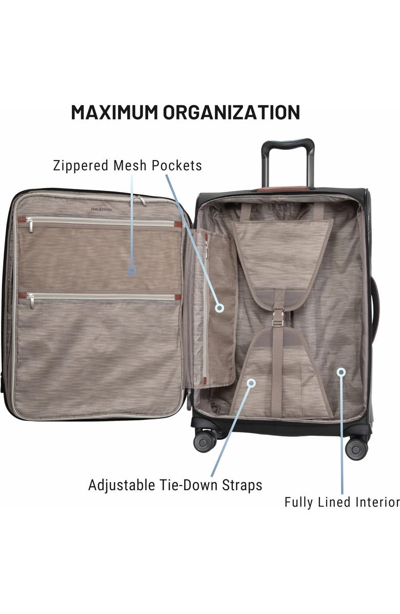 Ricardo Beverly Hills Montecito 3.0 Softside Expandable Suitcase, 29" Checked, Alternate, color, Graphite