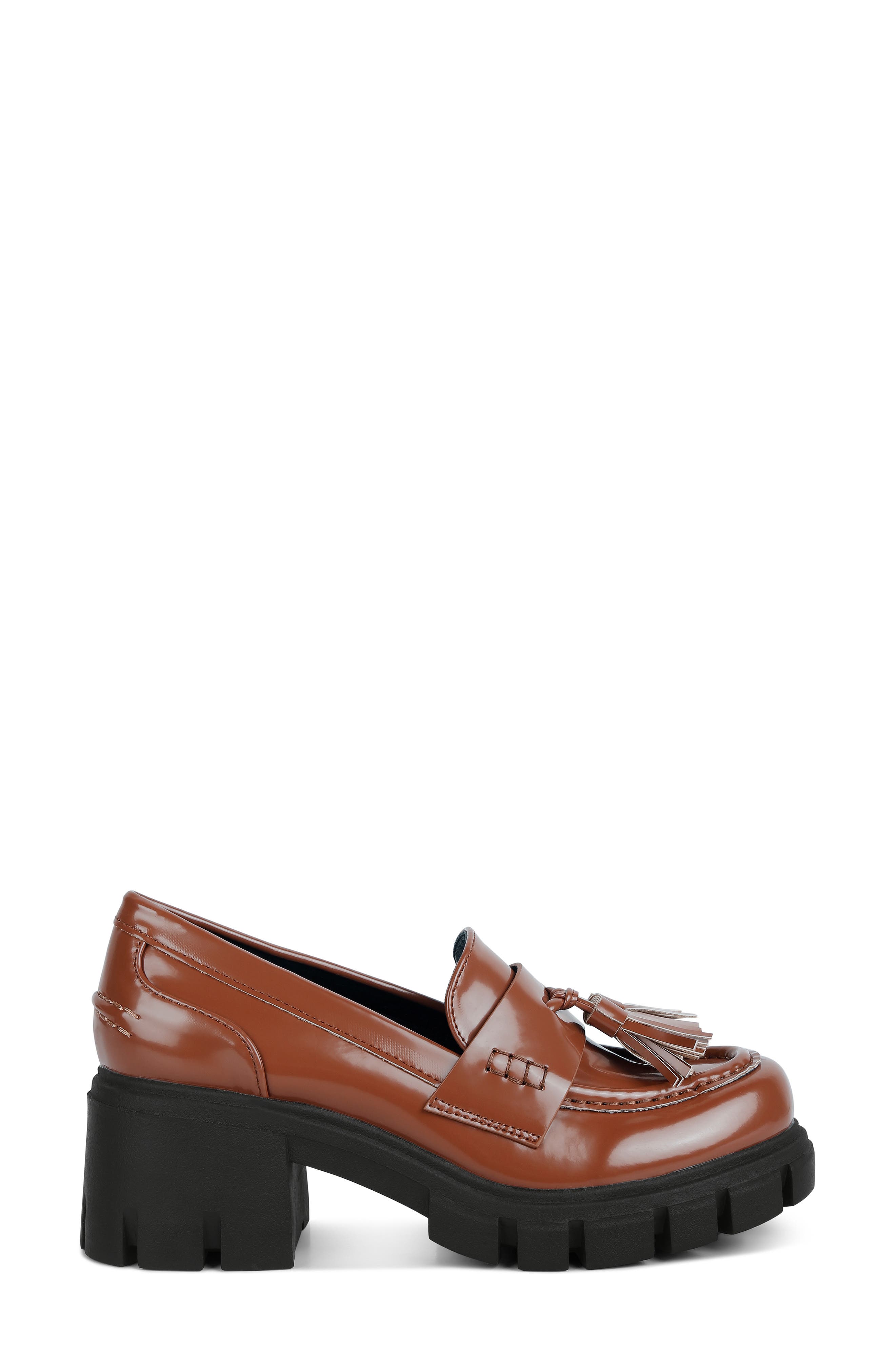 Jonah Tassel Loafer Pump, Alternate, color, TAN