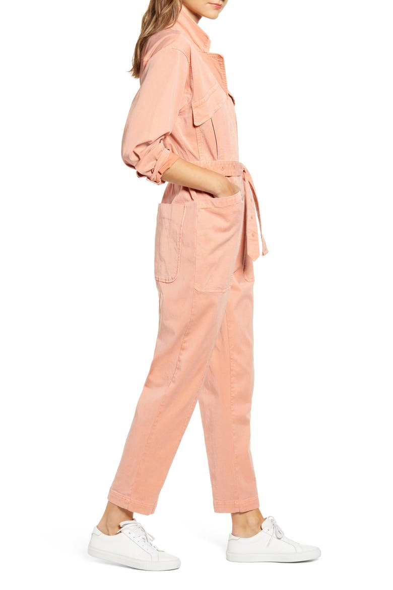 Expedition Twill Jumpsuit, Alternate, color, CITY PINK