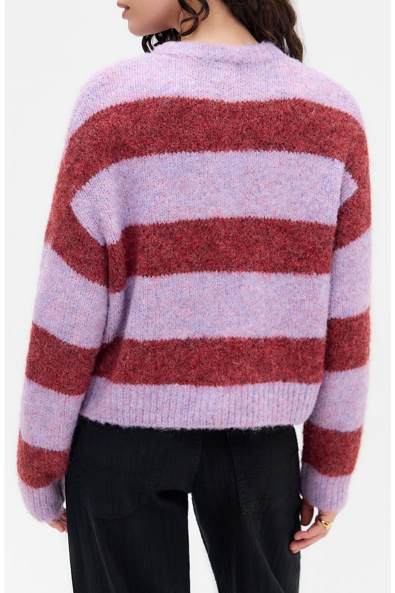 Dakota Stripe Cardigan, Alternate, color, PINK STRIPE