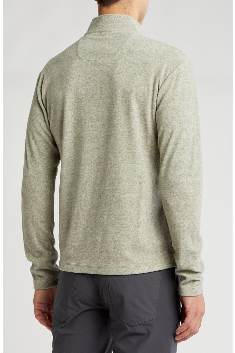 Heather Chenille Quarter Zip Pullover, Alternate, color, FROSTY GREEN HEATER