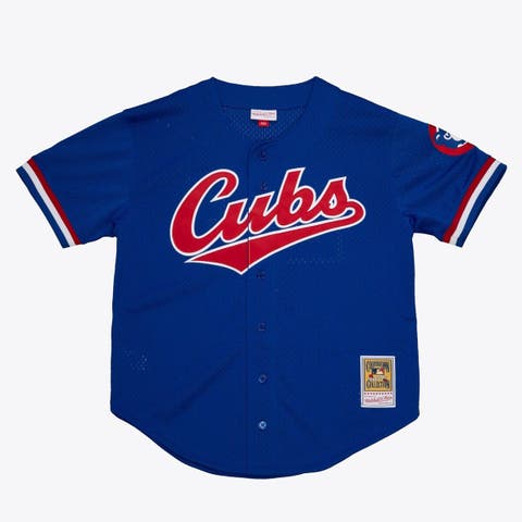 Men's Mitchell & Ness Greg Maddux Royal Chicago Cubs Authentic Batting Practice Jersey