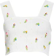 YanYan Rosie Knit Lambswool Crop Top