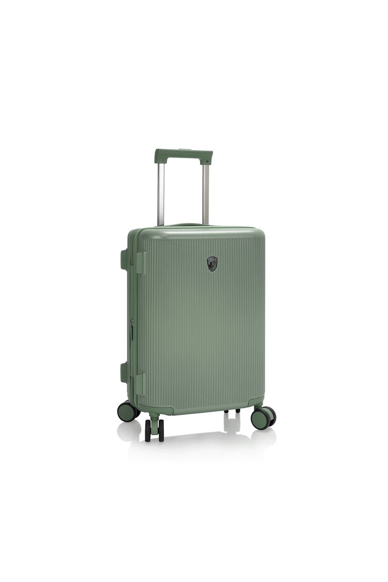 Earth Tones 21.5 Inch Carry-on Luggage, Main, color, Moss