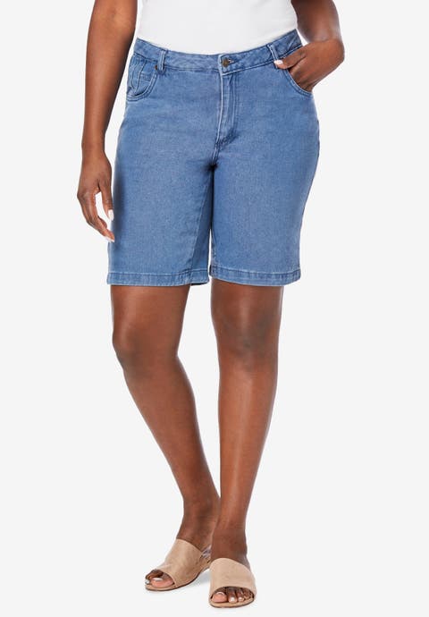 Classic Cotton Denim Shorts (Plus Available)