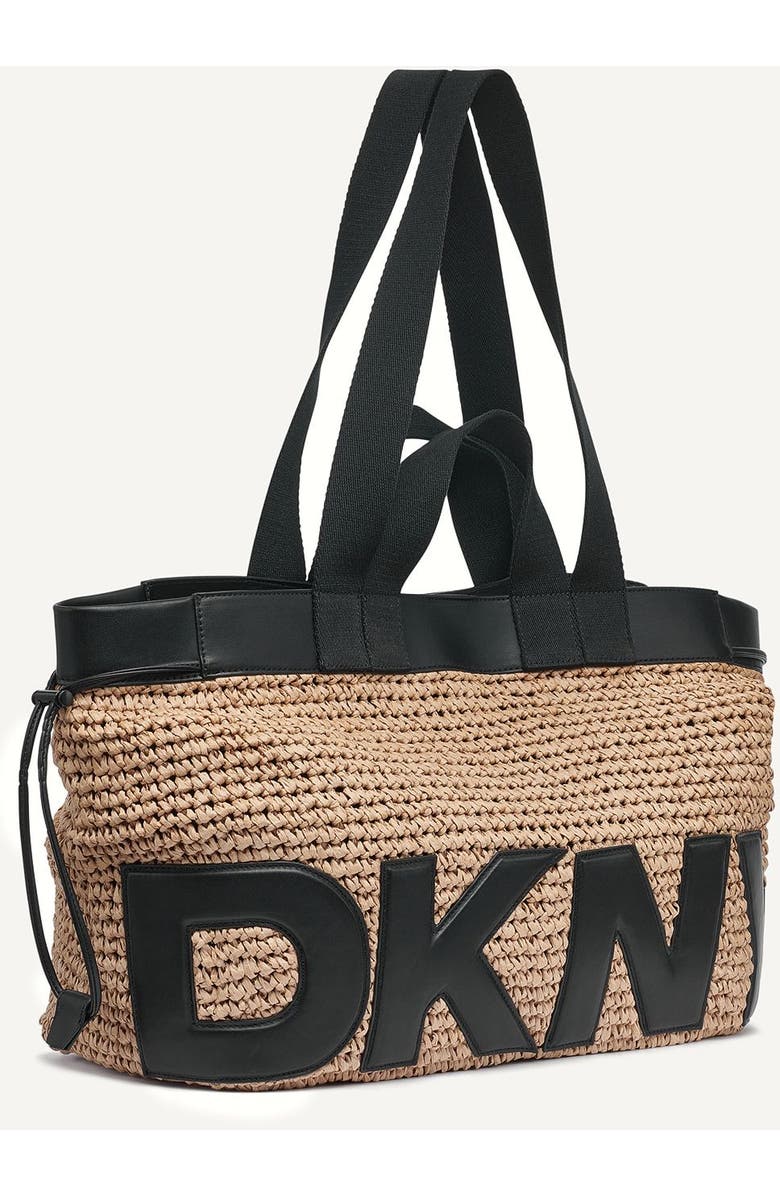 DKNY 1989 Capsule Bardot Tote, Alternate, color, Natural/Black