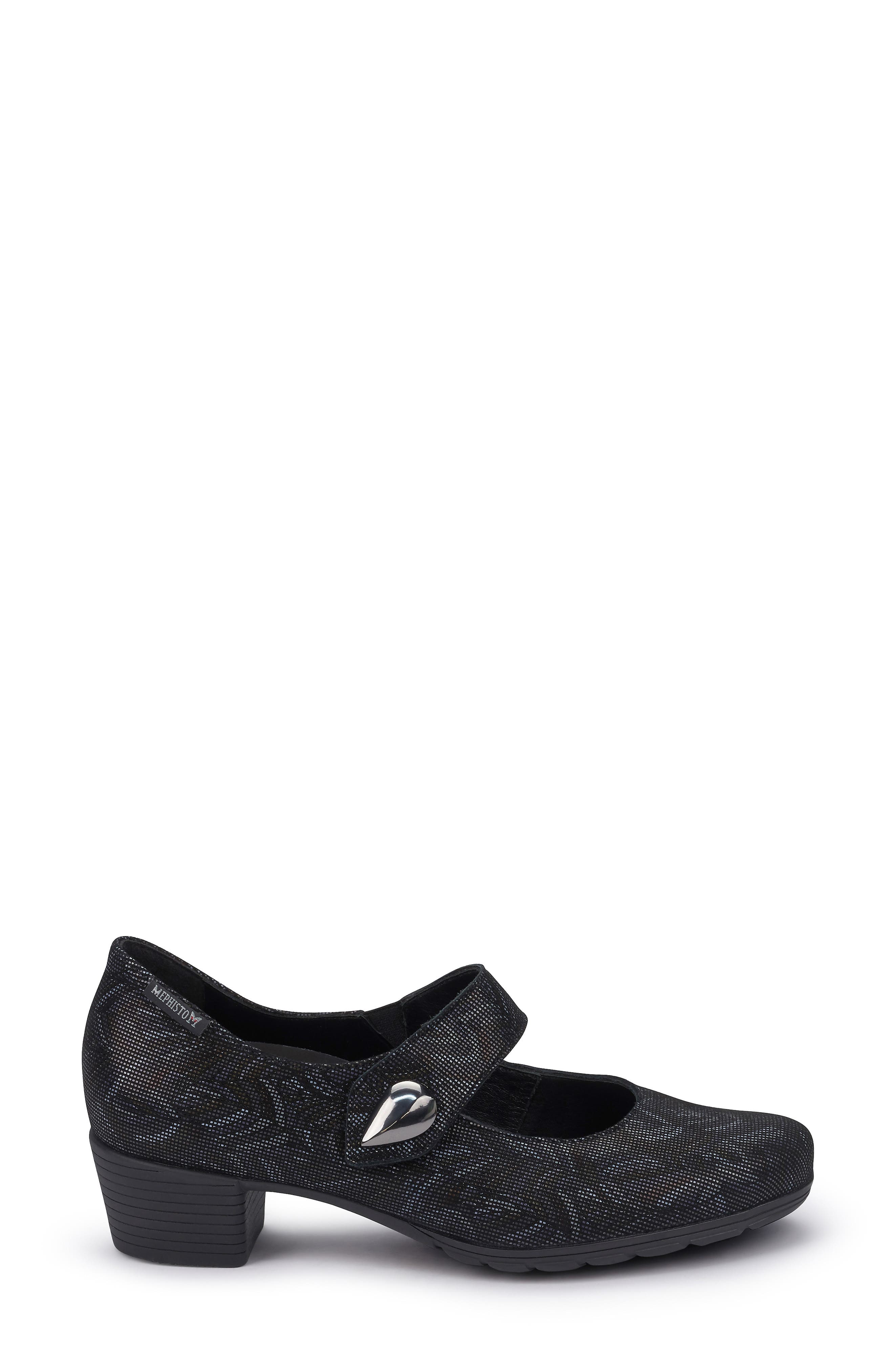 Isora Mary Jane Pump, Alternate, color, BLACK PIXEL LEATHER